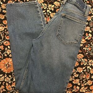 Abercrombie & Fitch 90s Straight Ultra High Rise Blue Denim